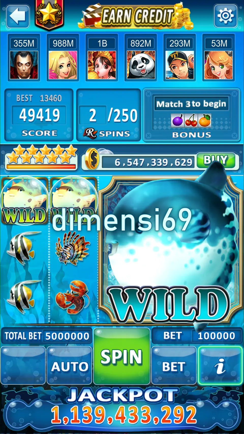 dimensi69 Masuk